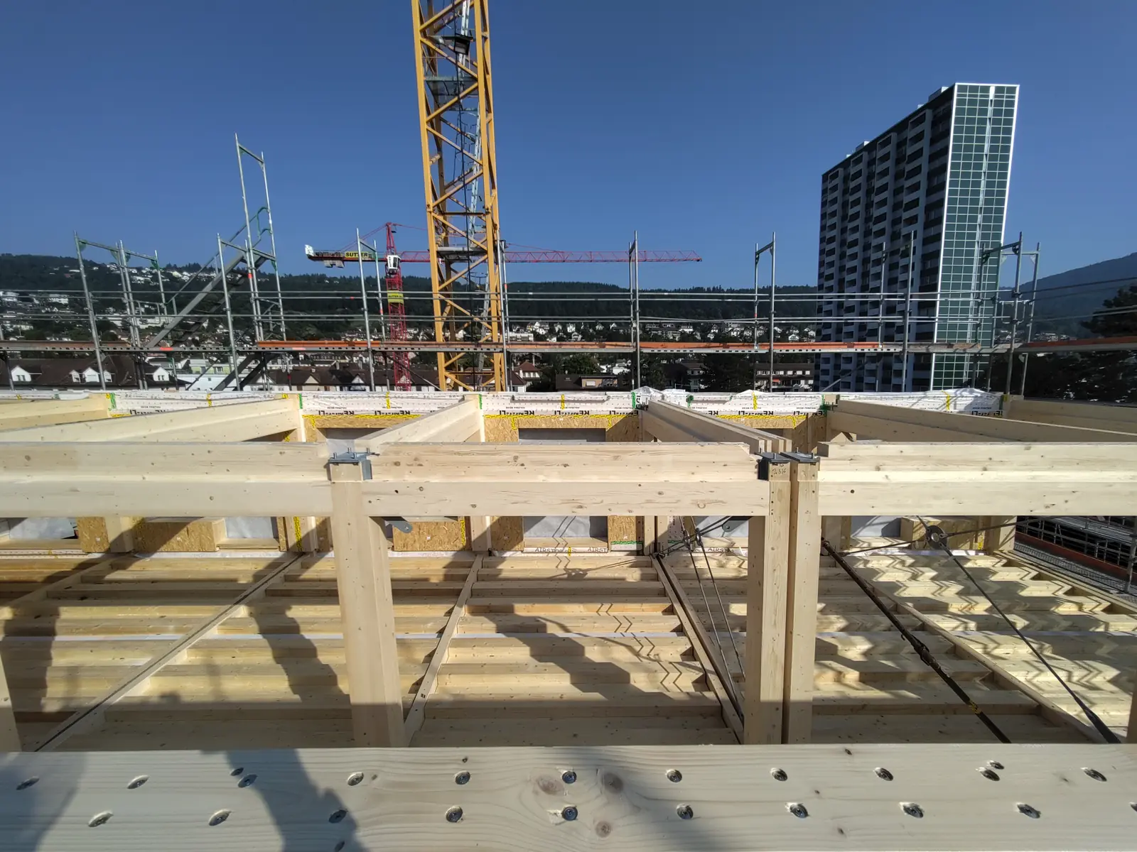 Montageunterstützung für Renggli Holzbau AG